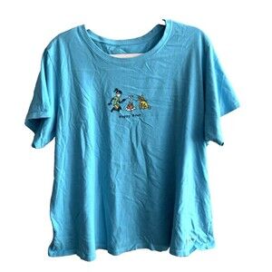 Life is Good Blue T-shirt Happy Hour Campfire Classic Fit XXXL Women’s Dog Mom